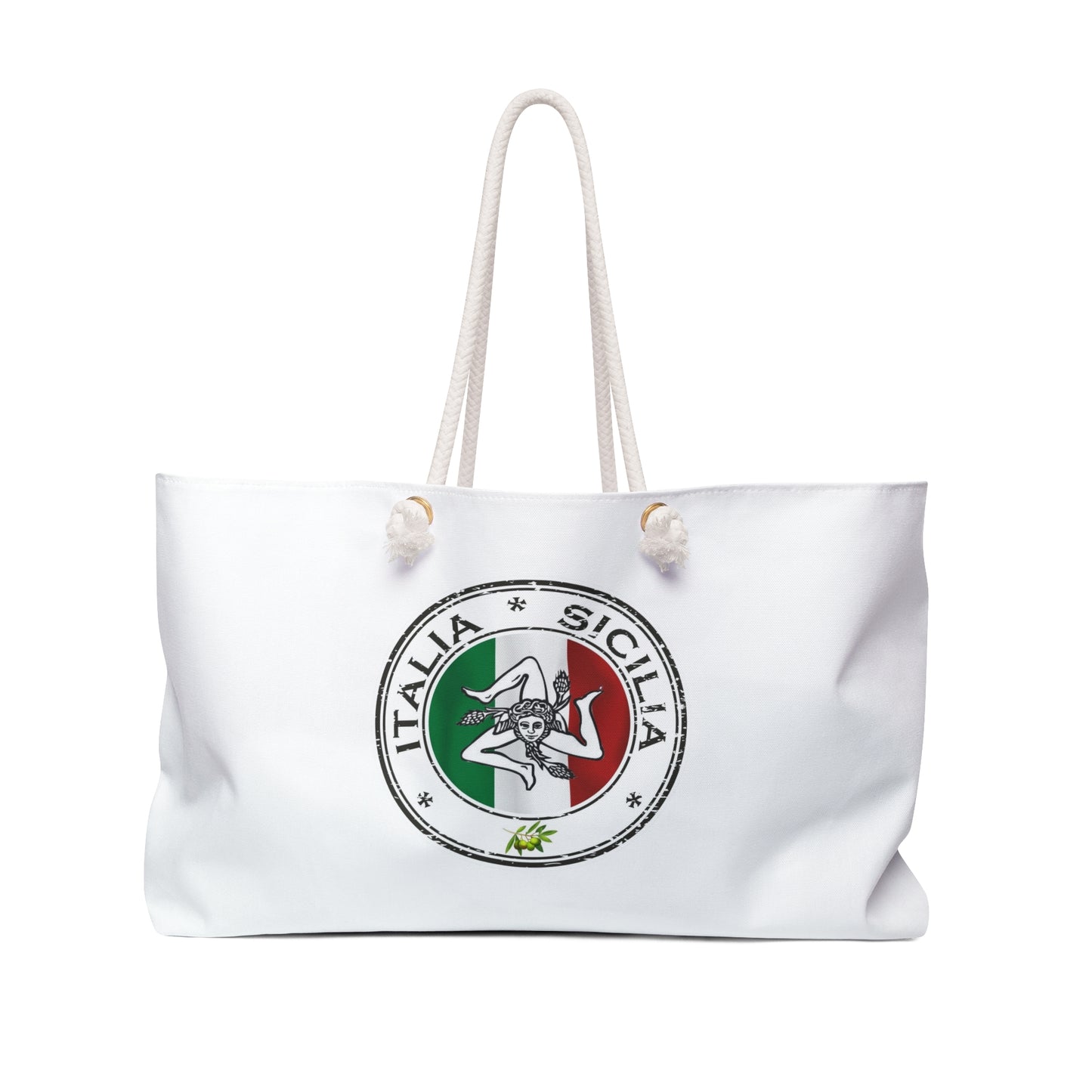 Italia Sicilian Weekender Bag, custom beach bag, summer travel, vacation, pool bag, Italian summer, carryon Italy-Siciliy