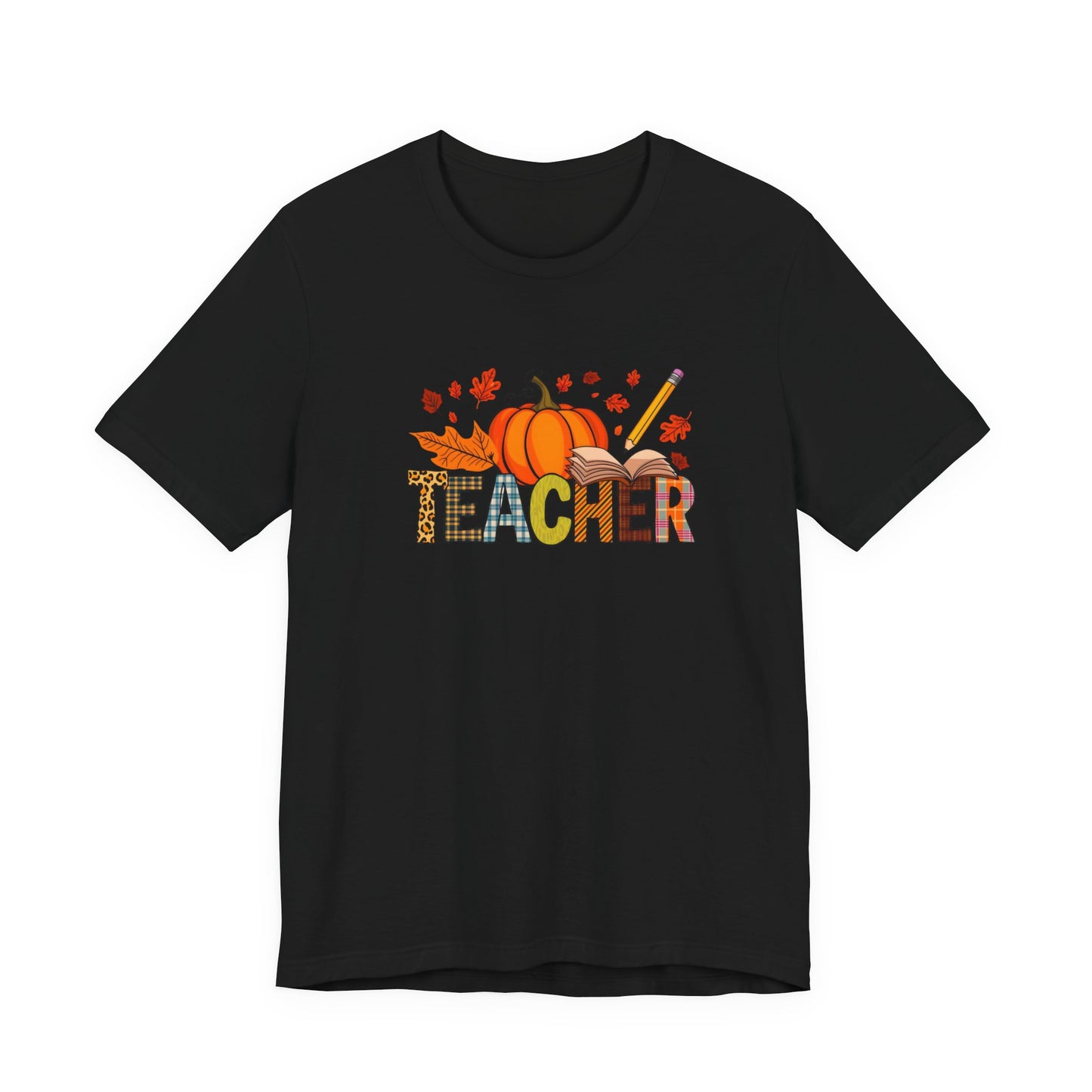 Autumn Teacher Tee - Perfect for Fall Celebrations, Teacher Appreciation, Classroom Spirit, Halloween & Thanksgiving, Gift for Educators