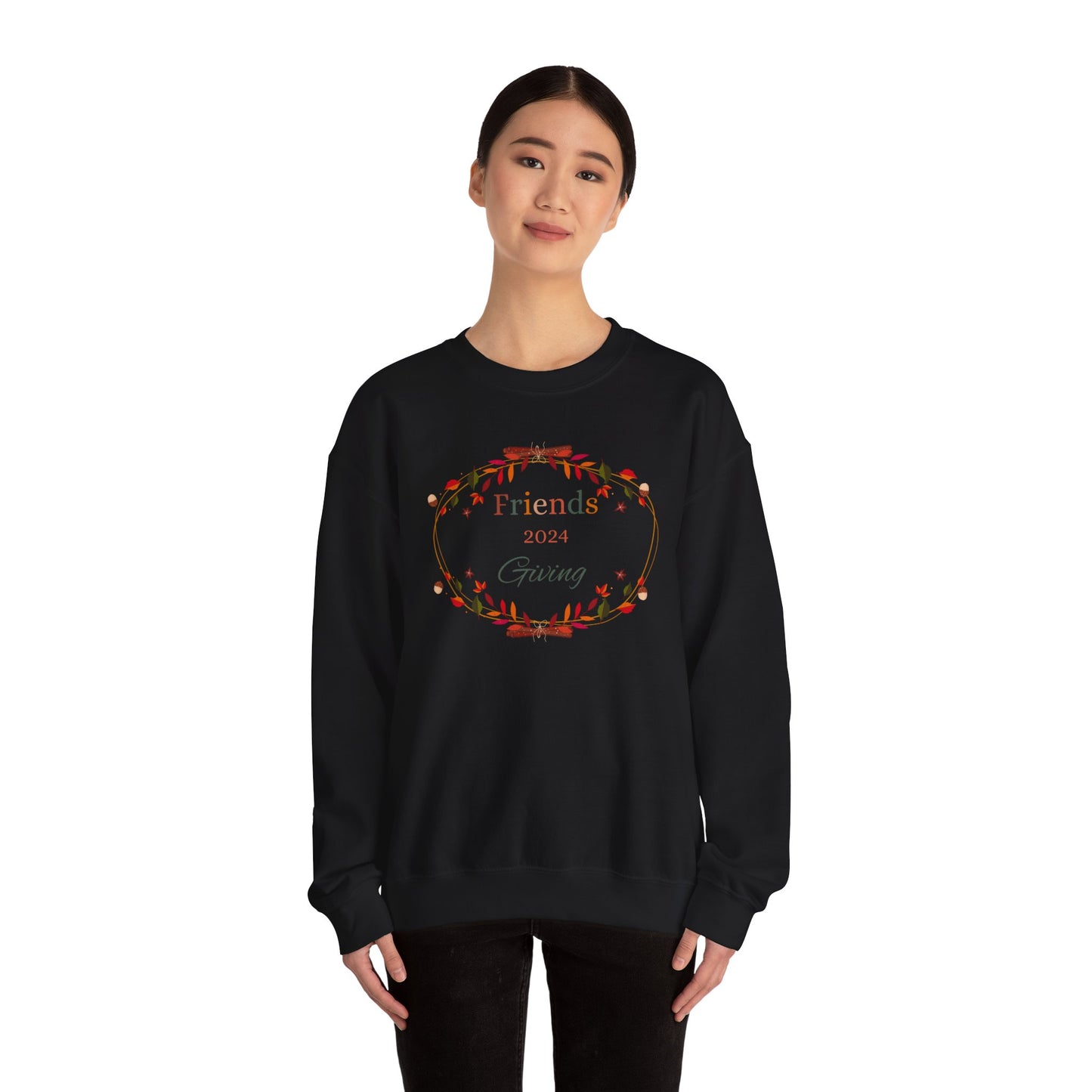 Friendsgiving 2024 Sweatshirt, Thanksgiving Crewneck ,Fall Feast Pullover, Holiday Gathering Sweater, Autumn Celebration Top