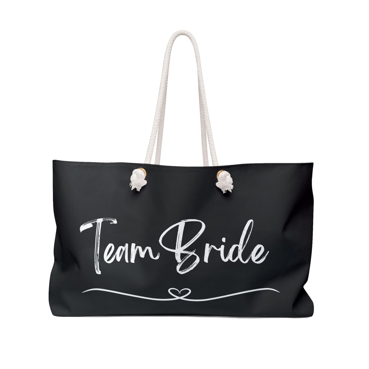 Team bride Weekender Bag, overnight bridal party bag, wedding party gift bags, sister tote bag