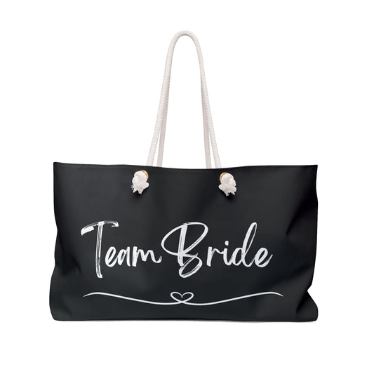 Team bride Weekender Bag, overnight bridal party bag, wedding party gift bags, sister tote bag