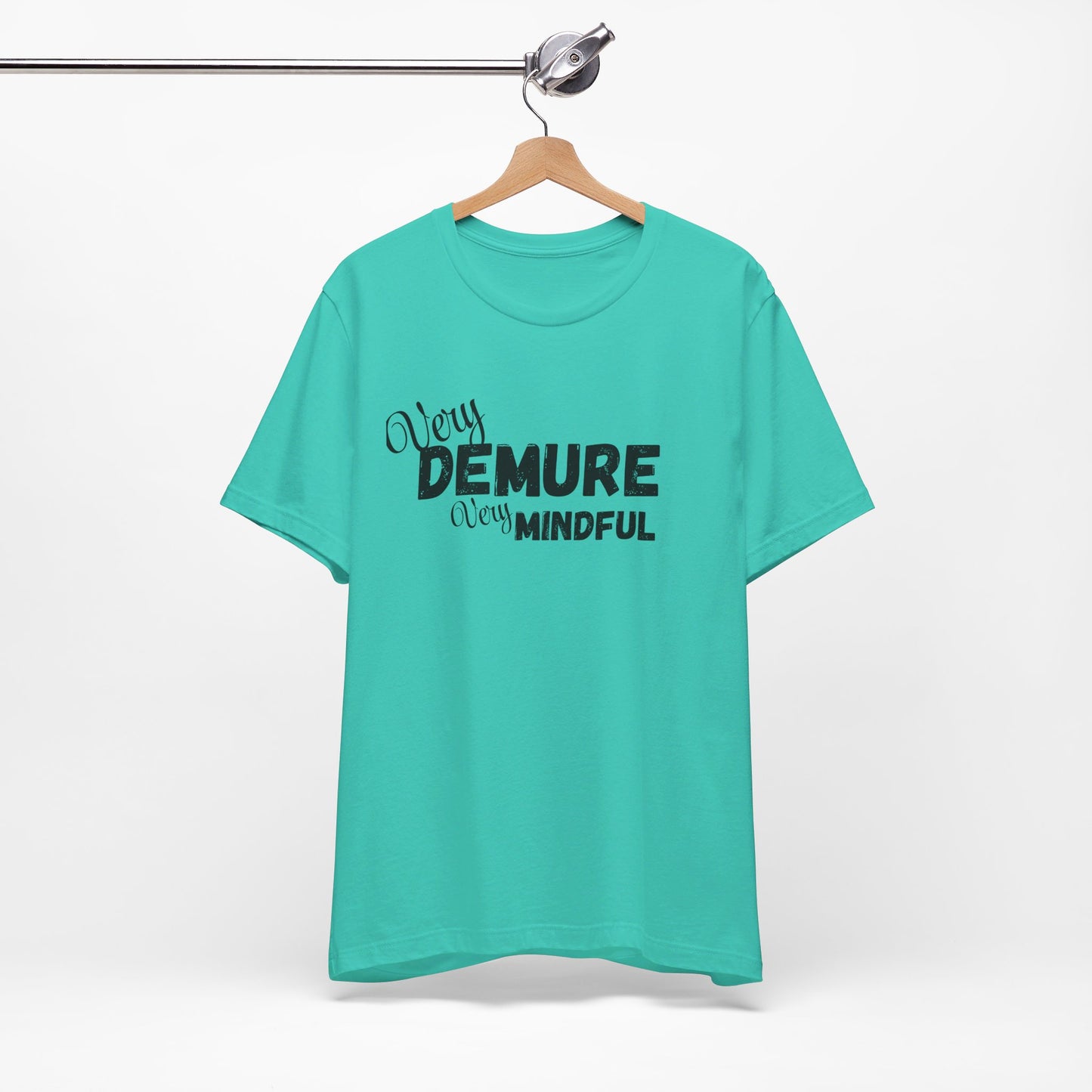 Very demure very mindful cutesy Short Sleeve Tee, tik tok trend shirt, perfect for back to school teen birthdays and Christmas