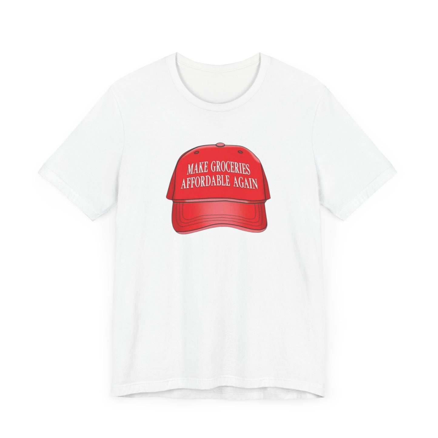 Trump Make groceries great again T-Shirt, Funny conservative political tee, Unisex Jersey Short Sleeve Shirt, Political satire gift, MAGA