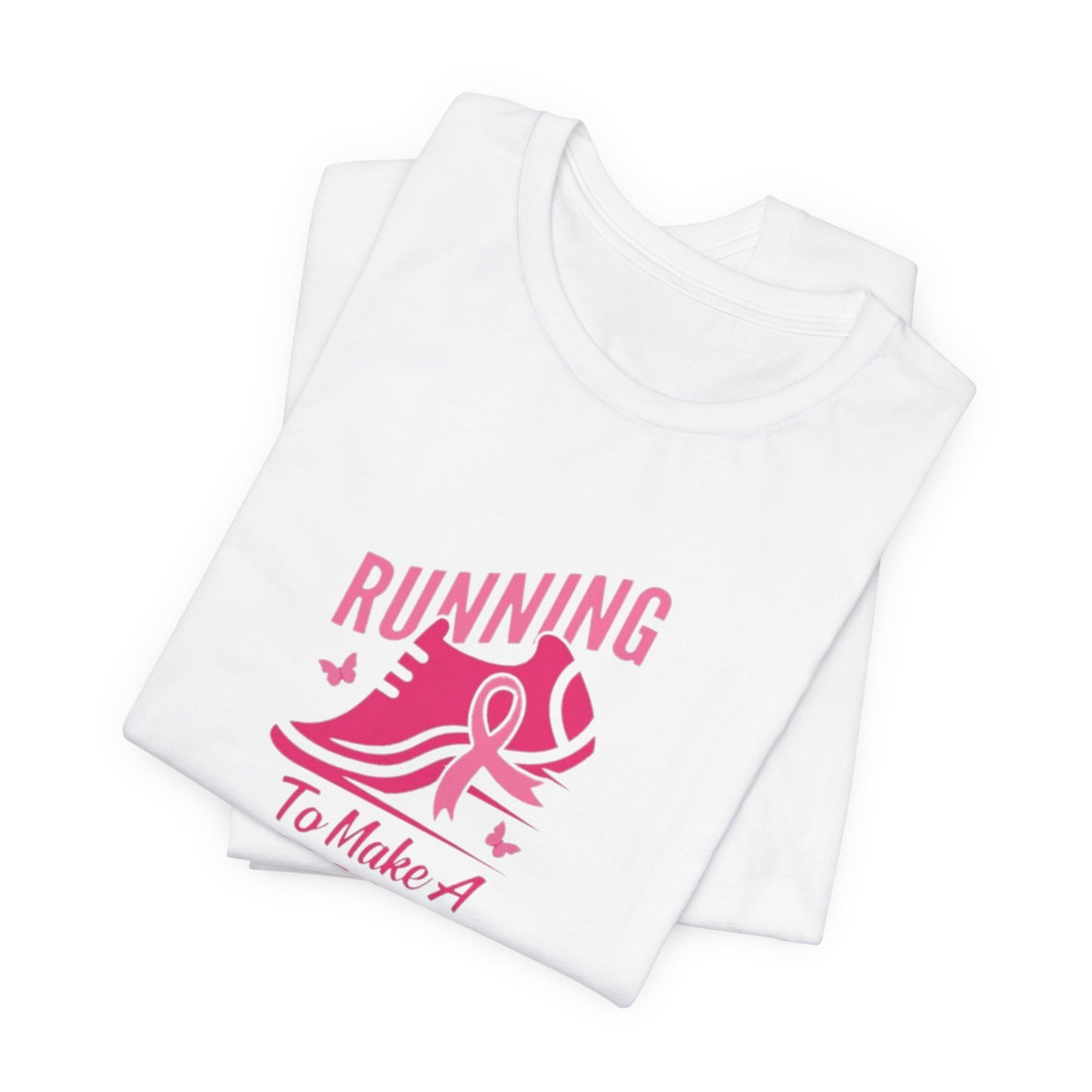Breast cancer awareness running Unisex Jersey Short Sleeve Tee, breast cancer awareness for runners shirt