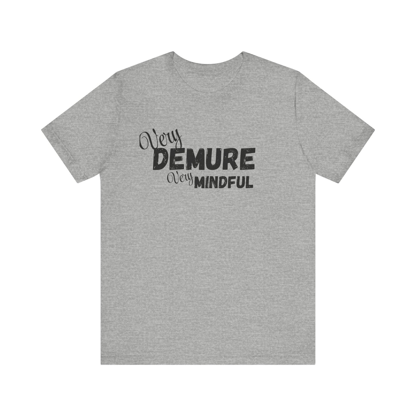 Very demure very mindful cutesy Short Sleeve Tee, tik tok trend shirt, perfect for back to school teen birthdays and Christmas