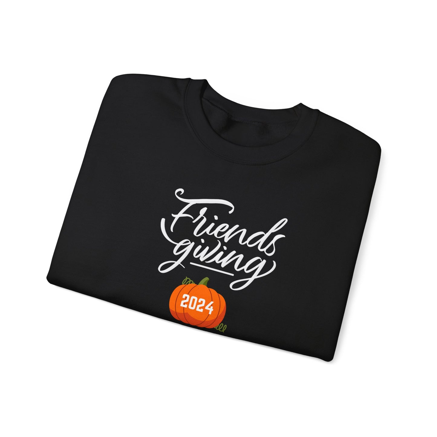 Friendsgiving 2024 Unisex Crewneck Sweatshirt, Thanksgiving Friends Party , Holiday Gathering Pullover, Fall Feast Shirt, Cozy Autumn