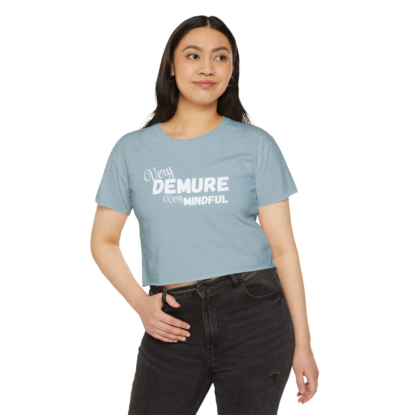 Very demure very mindful Crop Top shirt . Tik tok trend shirts for teens back to school birthdays and Christmas
