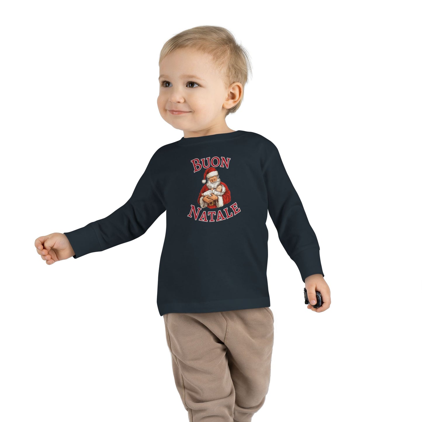 Buon Natale Santa, Toddler Long Sleeve Tee | Christmas