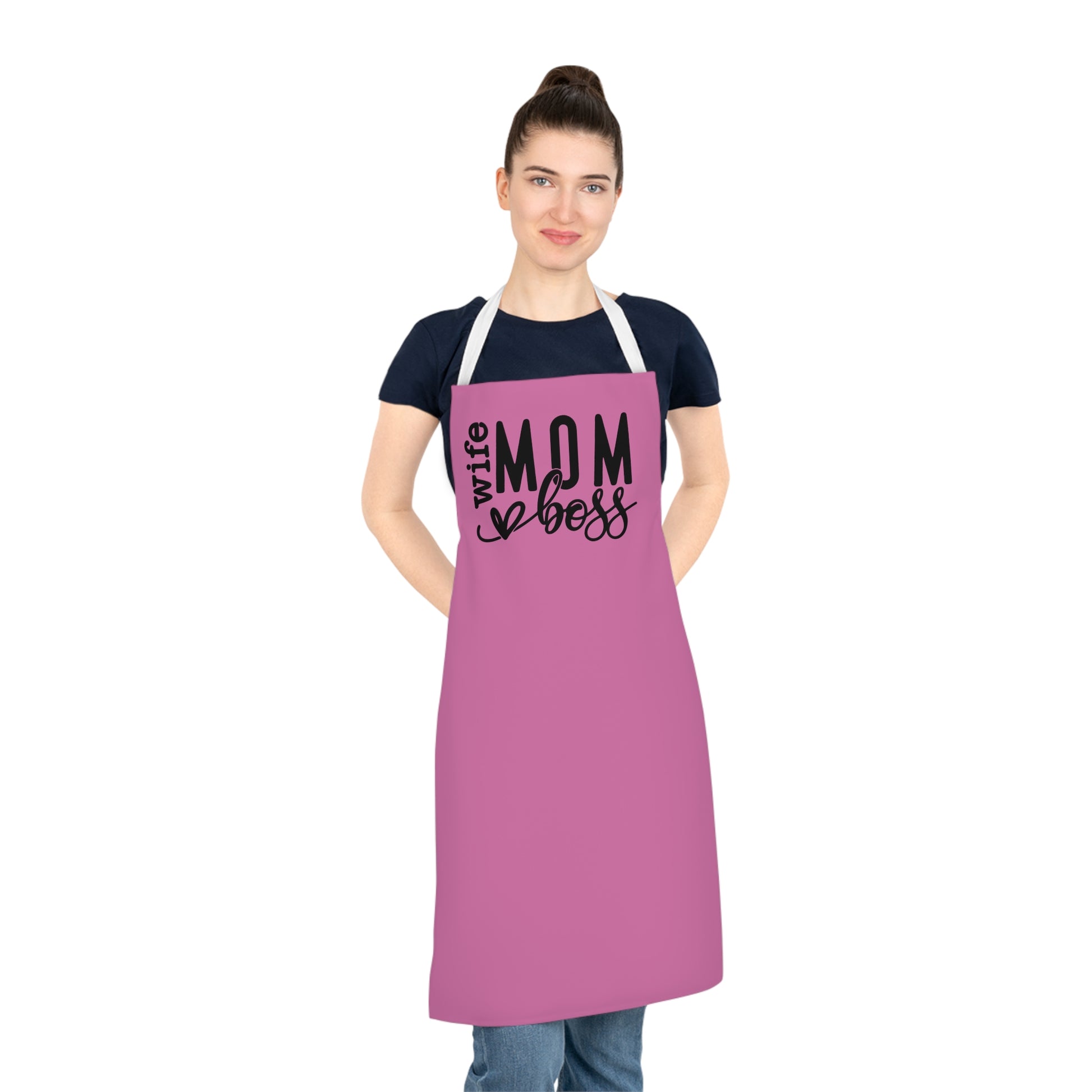 Mom wife Boss Apron, Funny Cooking Gift, Kitchen Accessory, Unique Mother's Day Gift, Wife Gift, Personalized Cooking Apron