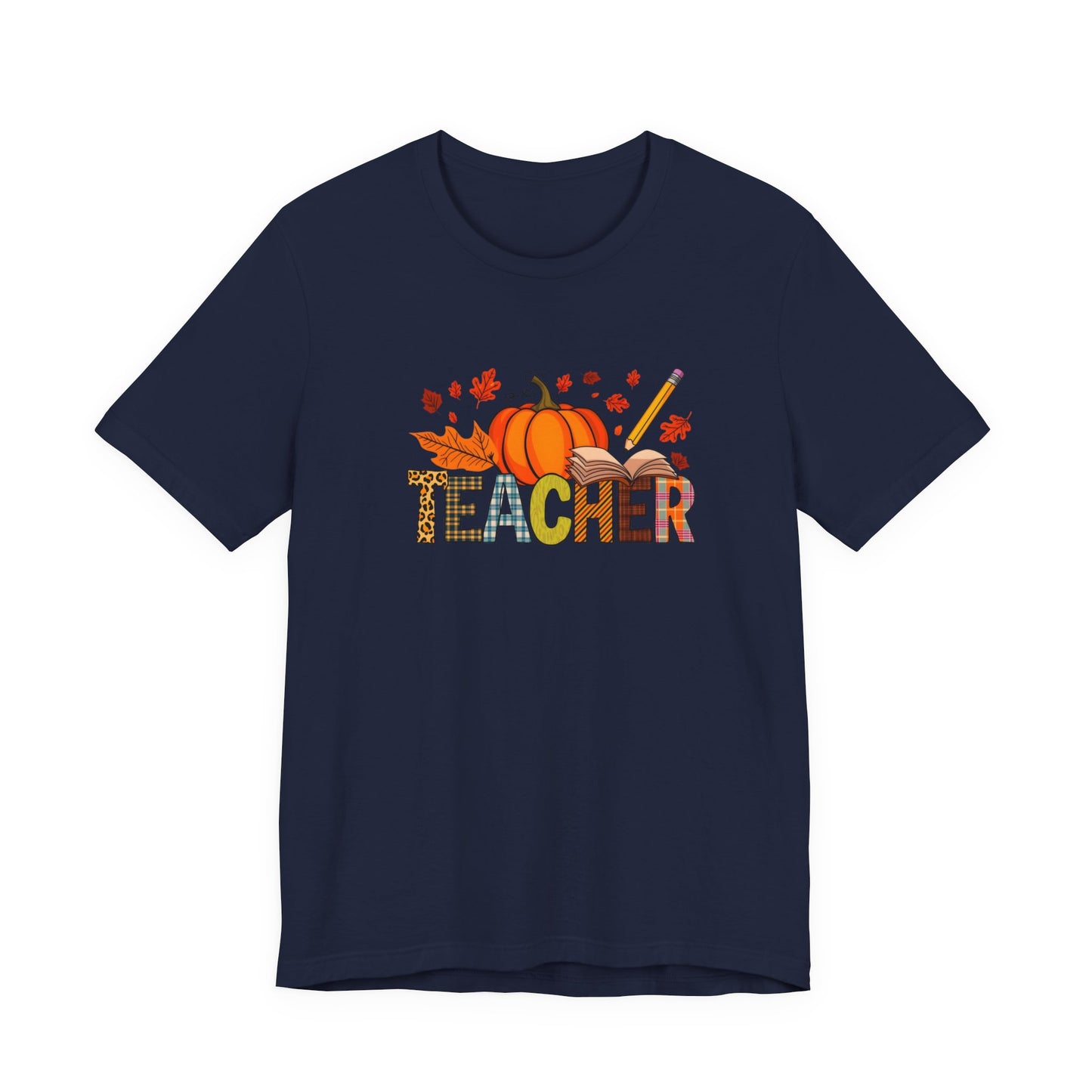 Autumn Teacher Tee - Perfect for Fall Celebrations, Teacher Appreciation, Classroom Spirit, Halloween & Thanksgiving, Gift for Educators