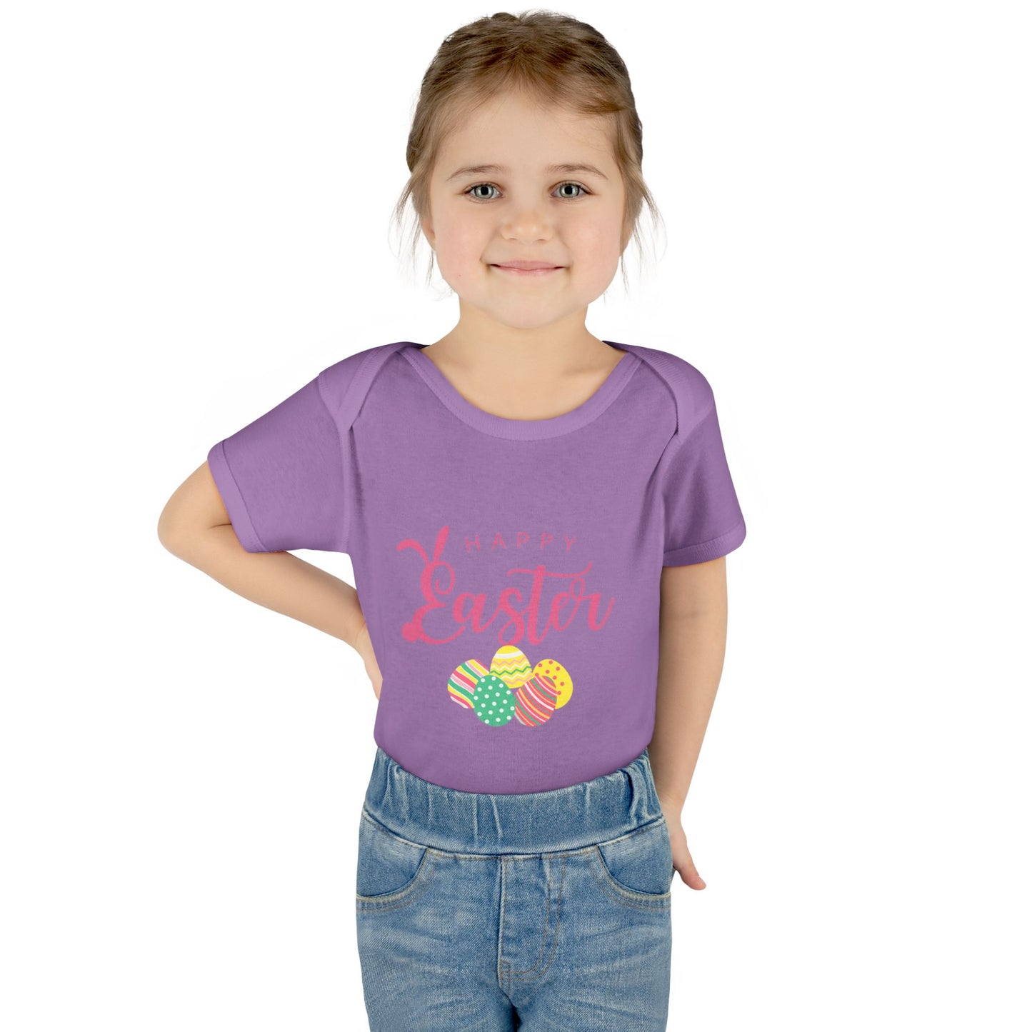 Happy Easter Infant Bodysuit, Cute Baby Outfit, baby first Easter, matching family shirts, Toddler Apparel, Newborn Easter Shirt