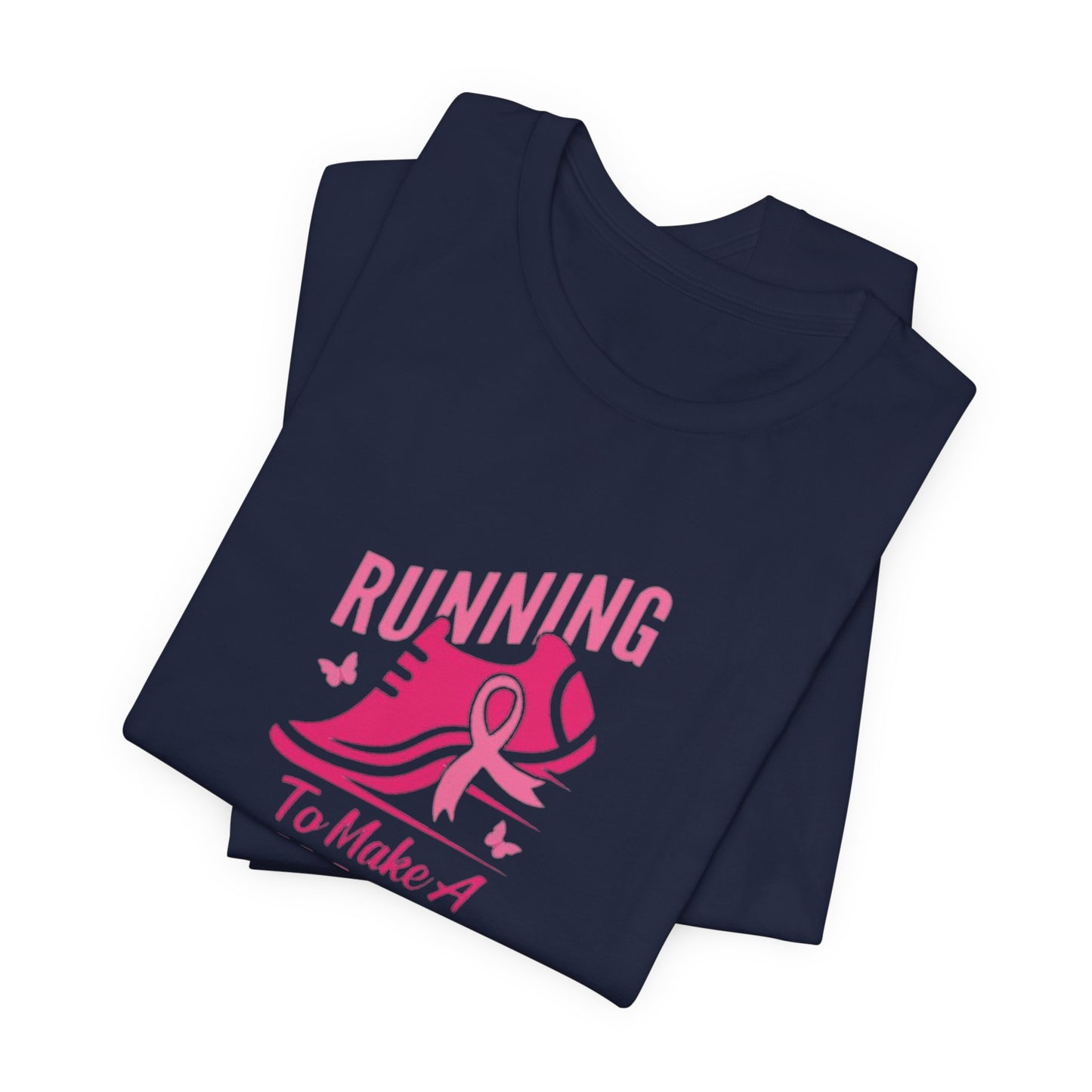Breast cancer awareness running Unisex Jersey Short Sleeve Tee, breast cancer awareness for runners shirt