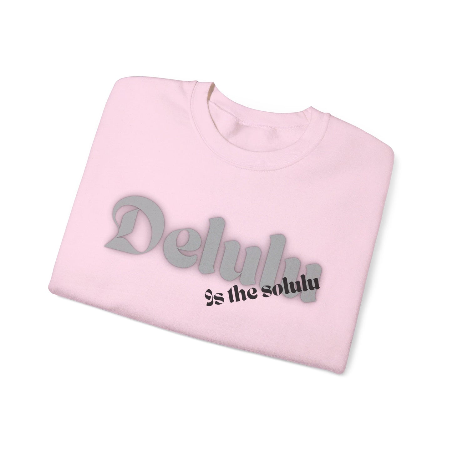 Delulu trendy middle school boy and girl Unisex Heavy Blend™ Crewneck Sweatshirt.delulu style shirt coquette .sweatshirts for boys girl birthday Christmas