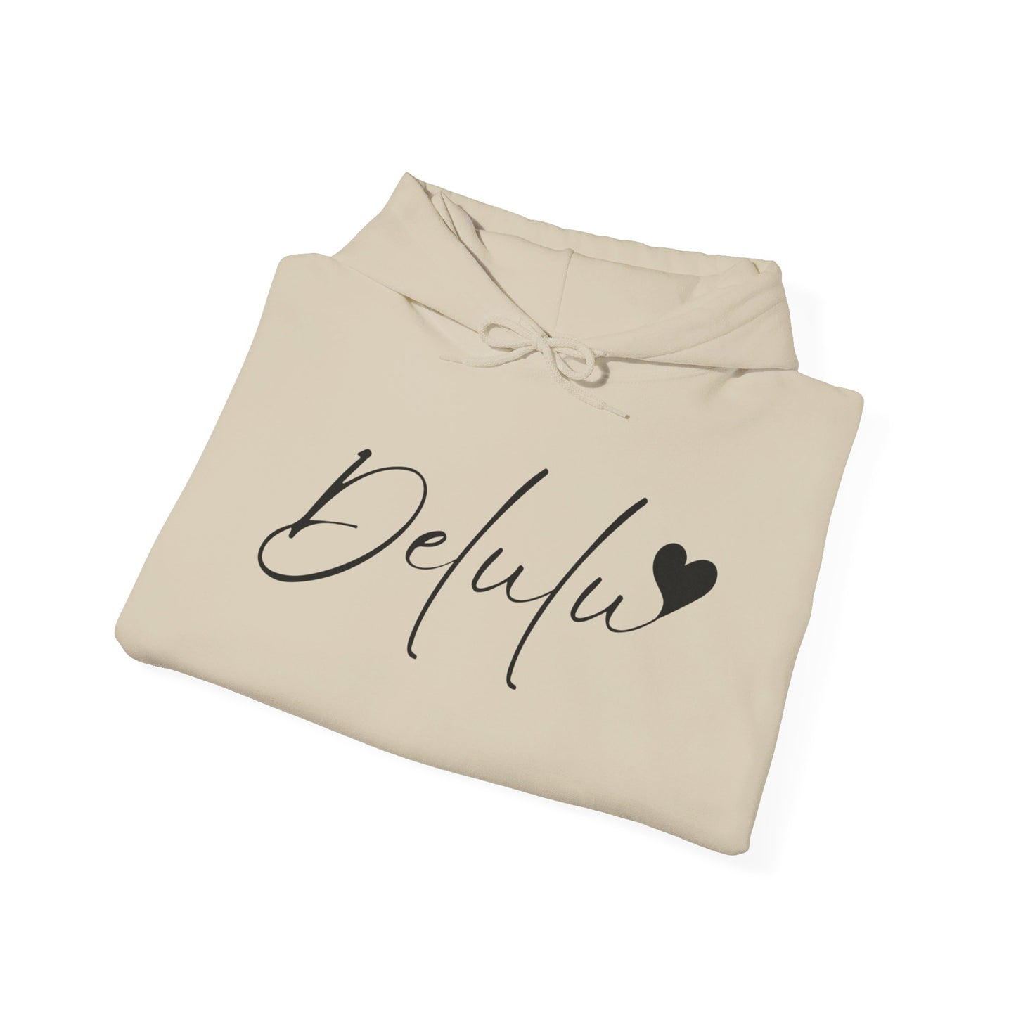 Delulu Unisex Heavy Blend™ Hooded Sweatshirt, teen trendy sweatshirt, back to school Christmas birthday gift shirts , middle school favorite