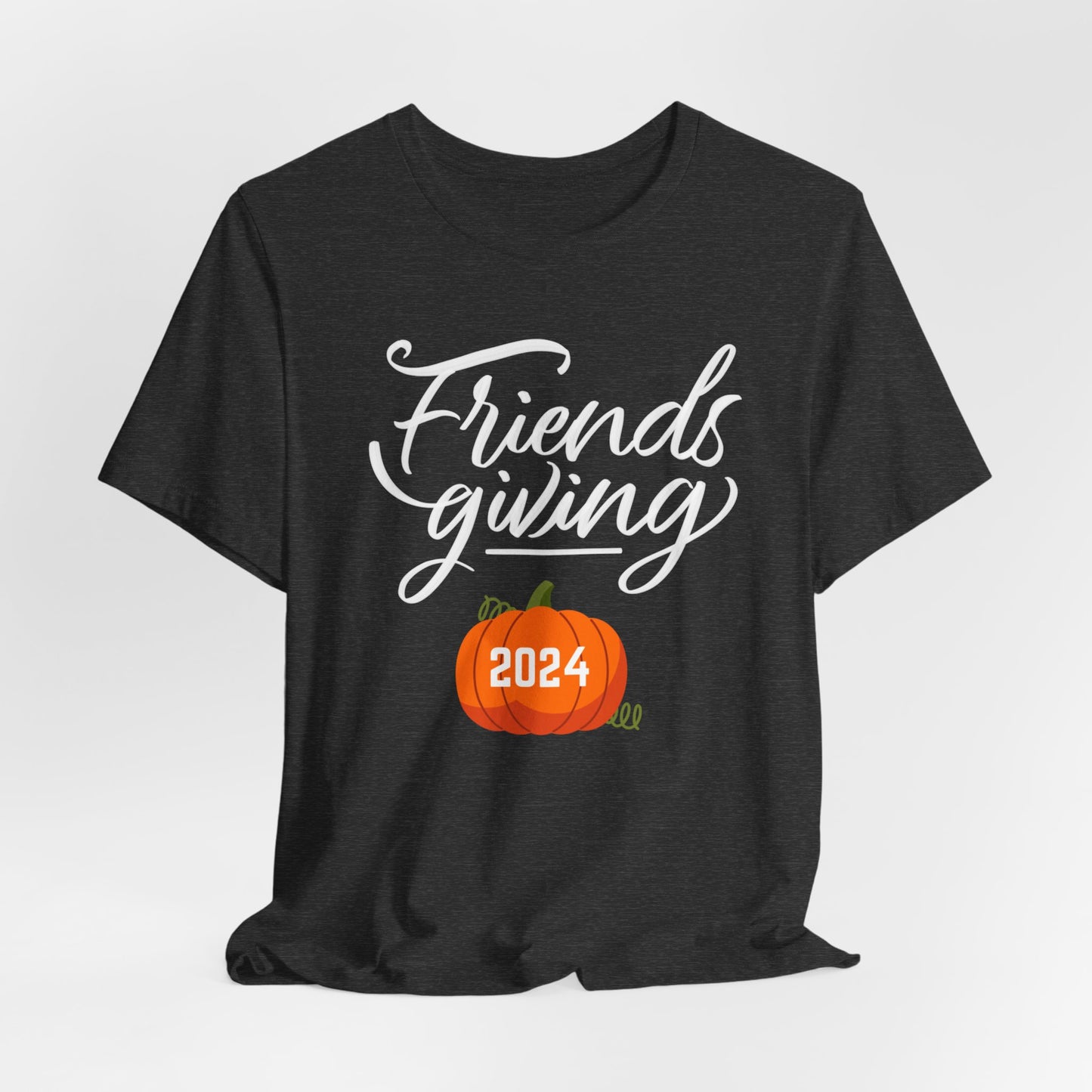 Friendsgiving 2024 Thanksgiving Short Sleeve Tee - Unisex Jersey Shirt, Friendsgiving Tee, Thanksgiving T-Shirt, Holiday Shirt, Family