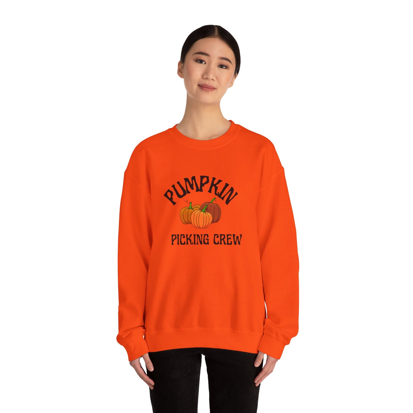 Fall, pumpkin picking Crewneck Sweatshirt