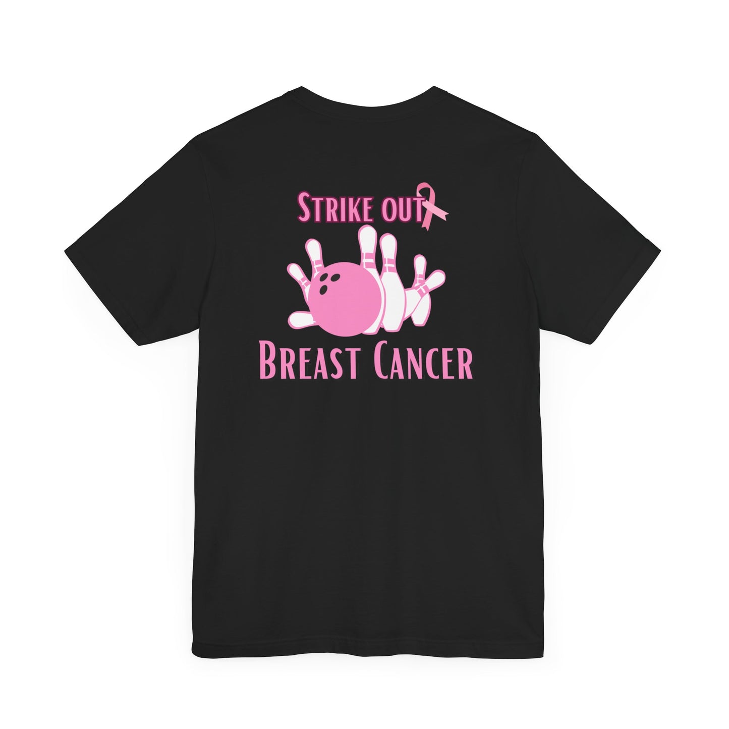 Breast cancer awareness bowling Unisex Jersey Short Sleeve Tee, bowling shirt groups breast cancer awareness, matching bowling  team shirts