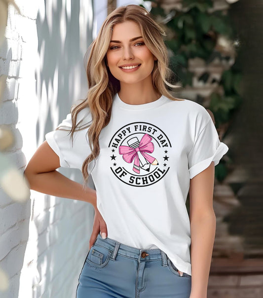 First day of school  Unisex Jersey Short Sleeve Tee, #teacherlife shirt for men and women teachers, first day of school teacher shirt
